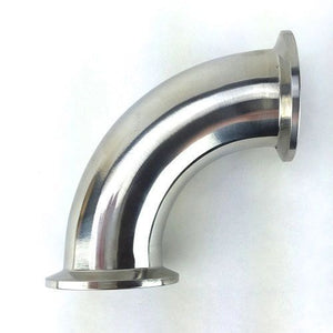 90 degree 1.5" Elbow with 1.5" Tri Clamp Fittings, Stainless Steel 304