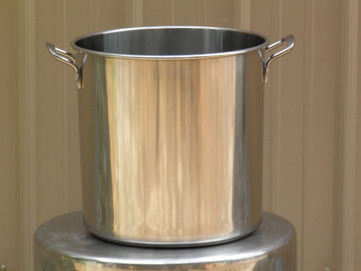 Stainless Steel Brew Kettle Stock Pot with Lid 20 qt for Brewing and D