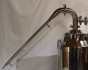2" Stainless Pot Still Column with Longer Condenser, Moonshine Still Head