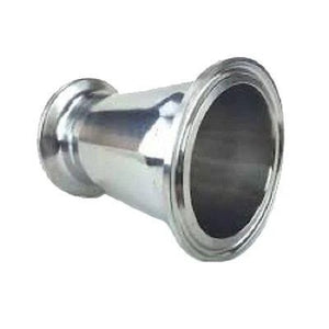 3" x 4" Tri Clamp, Tri Clover, Sanitary Concentric Reducer, 304 Stainless Steel