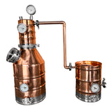 5 Gallon Copper And Stainless Steel Highlander Series Still with Copper Coil Condenser