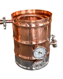 5 Gallon Copper And Stainless Steel Highlander Series Still with Copper Coil Condenser