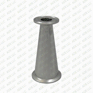 1.5" x 1.5" with 1" Bore Tri Clamp, Tri Clover, Sanitary, Concentric Reducer, 304 Stainless Steel