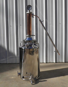 13 Gallon Moonshine Still with 3" Copper & Stainless Whiskey Column
