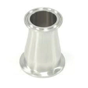 1.5" to 2" Tri Clamp, Tri Clover, Sanitary, Concentric Reducer, 304 Stainless Steel