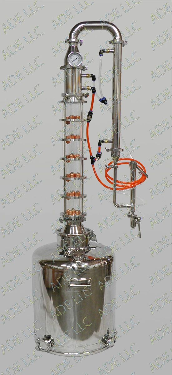 26 Gallon Moonshine Still with Borosilicate Glass 6 Plate w/ Cooling