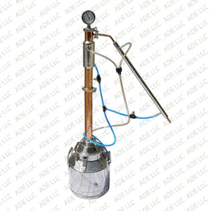5 Gallon Still with 2" Copper & Stainless Reflux Column, w/Cooling Kit