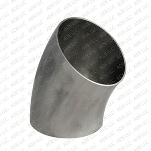 6" Weld Elbow 45°, Stainless Steel 304, Sanitary, Tubing, Fitting, Polished
