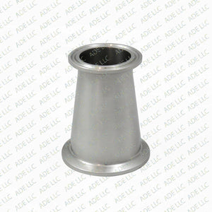 2"x1.5" Tri Clamp, Tri Clover, Sanitary, Concentric Reducer, 304 Stainless Steel