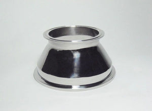 6" x 4" Tri Clamp, Tri Clover, Sanitary, Concentric Reducer, 304 Stainless Steel