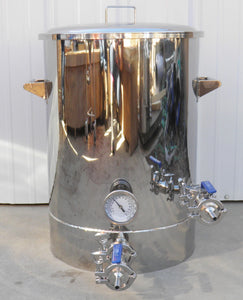 15 Gallon Brew Kettle with Thermowell, Tangential Inlet
