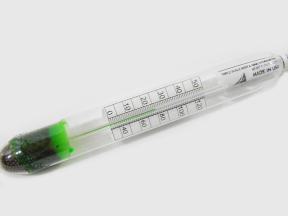 Green Line Hydrometer/Thermometer