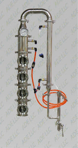 4" Stainless Bubble Plate Column With Cooling Kit